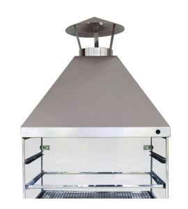 Churrasqueira Concreto Refratário Cristal 74cm 17 peças Atacadão Lazer